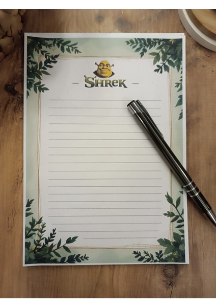 Özel Tasarım Animasyon Karakterleri Temalı Notepad