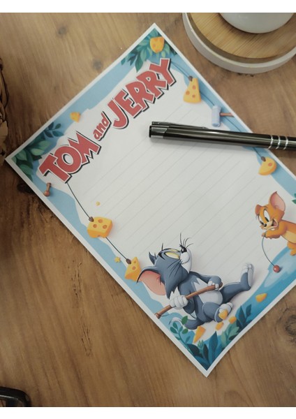 Özel Tasarım Çizgi Film Karakterleri Temalı Notepad modelleri