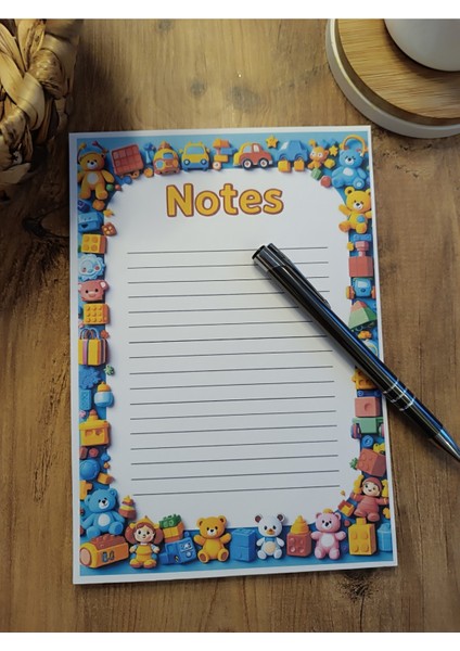 Özel Tasarım Animasyon Karakterleri Temalı Notepad