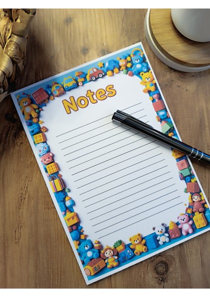 Özel Tasarım Animasyon Karakterleri Temalı Notepad