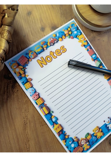 Özel Tasarım Animasyon Karakterleri Temalı Notepad