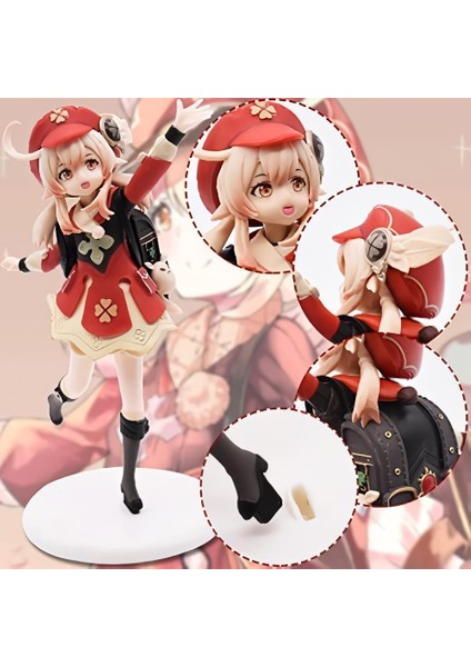Genshin Impackt Klee Anime Karakter Figür Oyuncak Stantlı Koleksiyonluk Dekoratif Biblo Obje 16 Cm. indirimleri
