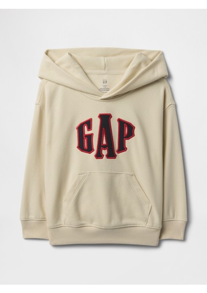 Erkek Bebek Kırık Beyaz Vintagesoft Gap Logo Havlu Kumaş Sweatshirt
