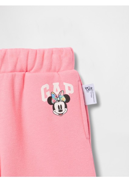 Kız Bebek Pembe Gap Logo Vintagesoft Fleece Wide-Leg Eşofman Altı