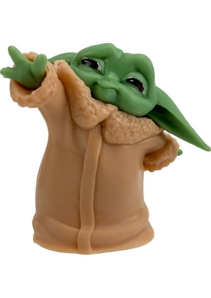 The Mandalorian Baby Yoda Grogu Bebek Yoda Aksiyon Figür Oyuncak Seti 3 Yoda Figürü Bir Arada Set A