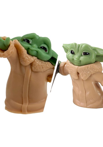 The Mandalorian Baby Yoda Grogu Bebek Yoda Aksiyon Figür Oyuncak Seti 3 Yoda Figürü Bir Arada Set A