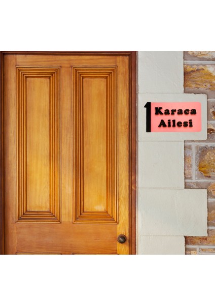 Dekoratif Ahşap Kapı Numaralığı, Kapı Isimliği, Isimli Daire Numarası, Otel Numarası ,oda Numarası-2 fiyatları