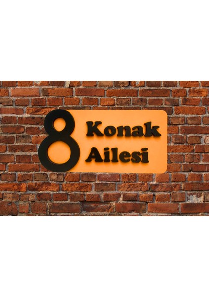 Dekoratif Ahşap Kapı Numaralığı, Kapı Isimliği, Isimli Daire Numarası, Otel Numarası ,oda Numarası-2