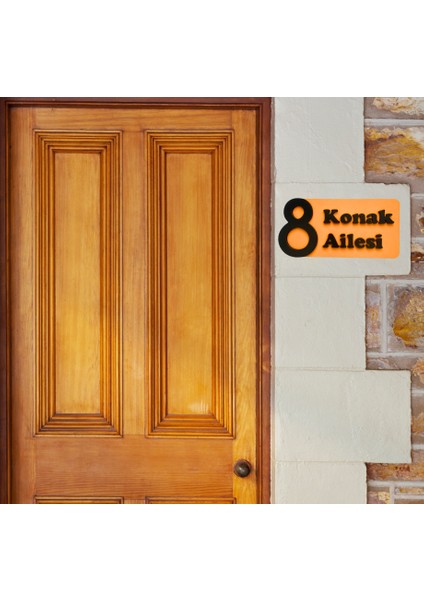 Dekoratif Ahşap Kapı Numaralığı, Kapı Isimliği, Isimli Daire Numarası, Otel Numarası ,oda Numarası-2 fiyatları