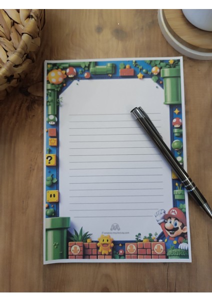 Özel Tasarım Animasyon Karakterleri Temalı Notepad