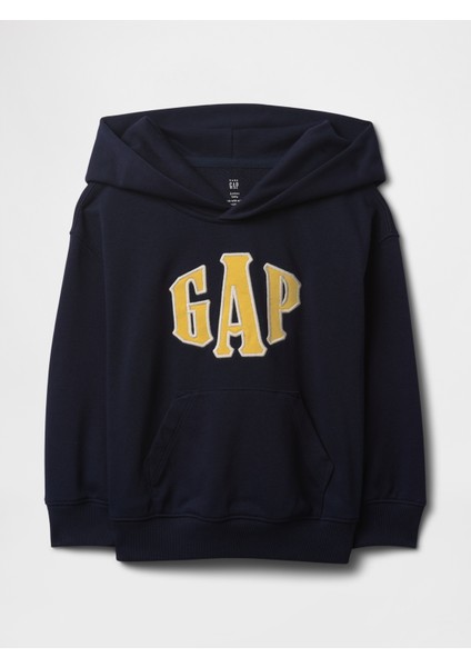 Erkek Bebek Lacivert Vintagesoft Gap Logo Havlu Kumaş Sweatshirt