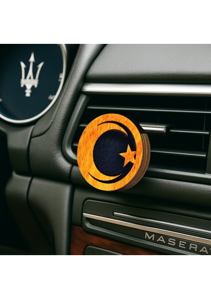 Frager Oto Koku Ahşap Difüzör Araba Kokusu Ay Yıldız