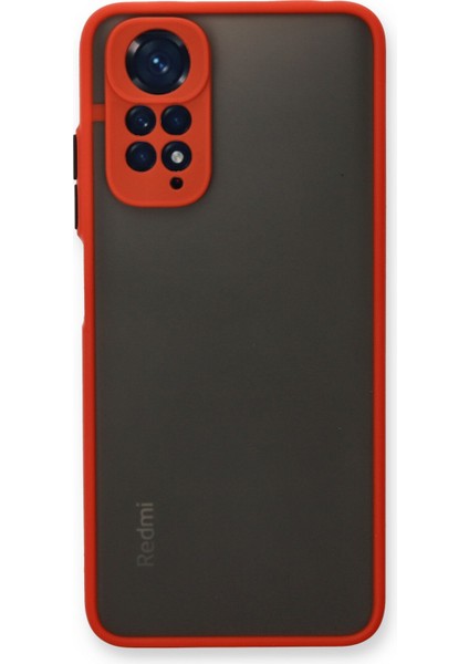 Xiaomi Redmi Note 11S Kılıf Montreal Silikon Kapak - Kırmızı Glstd