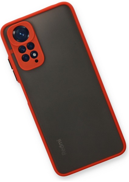 Xiaomi Redmi Note 11S Kılıf Montreal Silikon Kapak - Kırmızı Glstd