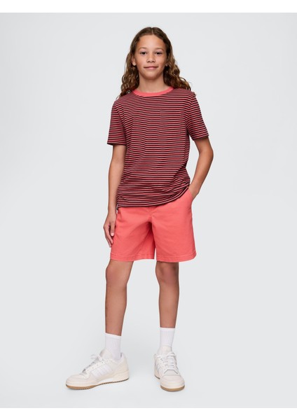 Erkek Çocuk Kırmızı Relaxed Easy Şort