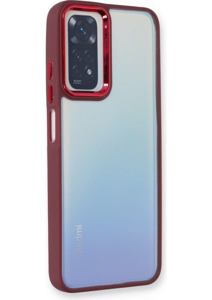 Xiaomi Redmi Note 11S Kılıf Dora Kapak - Kırmızı Glstd