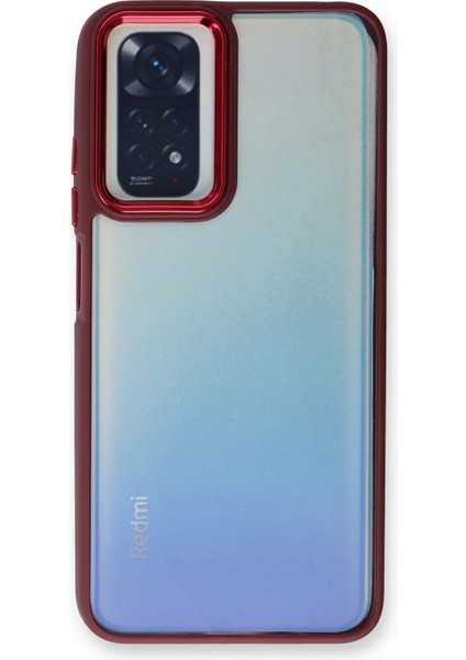 Xiaomi Redmi Note 11S Kılıf Dora Kapak - Kırmızı Glstd