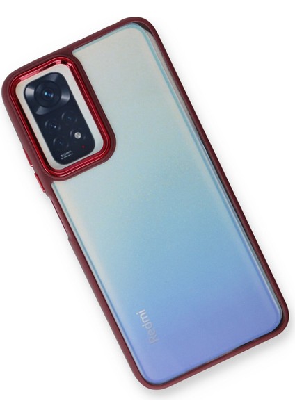 Xiaomi Redmi Note 11S Kılıf Dora Kapak - Kırmızı Glstd