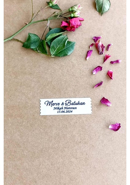Kişiye Özel Etiket - Etiketi - 144 Adet 1,8 x 5.5 cm Sticker fırsatları