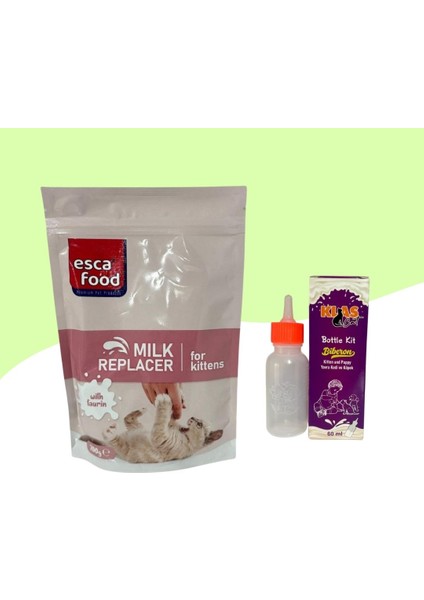 Yavru Kediler Için Süt Tozu 200GR + 60ML Biberon