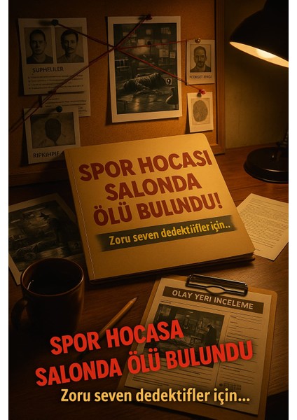 Dedektiflik, Cinayet Çözme Oyunu / Spor Hocası Salonda Ölü Bulundu