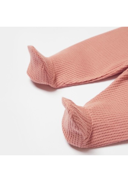 Bibaby Biorganic Waffle Smile Patikli Pantolon 57899 Red-Brown fırsatları