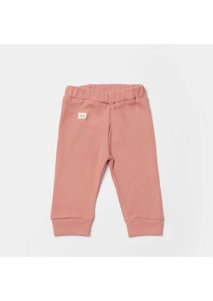 Bibaby Biorganic Waffle Smile Bebek Pantolon 57900 Red-Brown