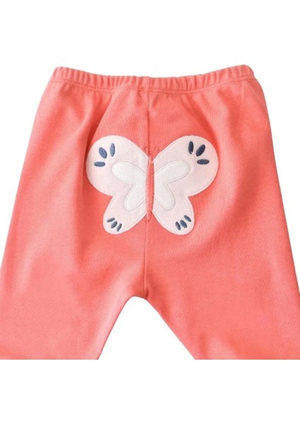 Bibaby Biorganic Wild Flowers Patikli Pantolon 57773 Coral fiyatları