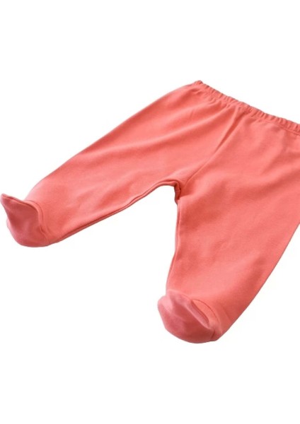 Bibaby Biorganic Wild Flowers Patikli Pantolon 57773 Coral modelleri