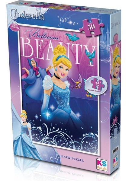 CRL709 Ks, Cinderella 50 Parça Çocuk Puzzle