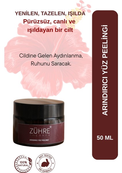 Arındırıcı Yüz Peelingi Doğal Yüz Peelingi – Lavanta, Aynısefa ve Shea Yağlı