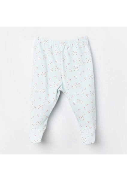 Bibaby Biorganic Pretty Ears Bunny Patikli Pantolon 57814 Mint