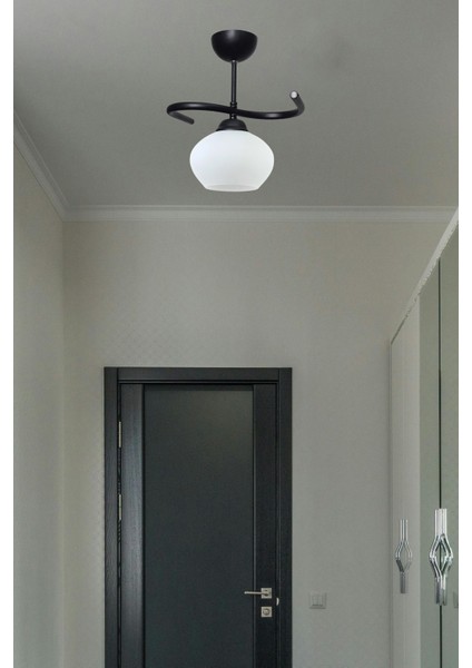 Fuji Salon - Mutfak - Yatak Odası - Hol - Siyah Renk Beyaz Camlı Tekliavize