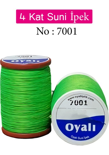 Oyalı 4 Kat Suni Ipek Iplik Iğne Oyası Boncuk Ipi Tığ Oyası NO:7001
