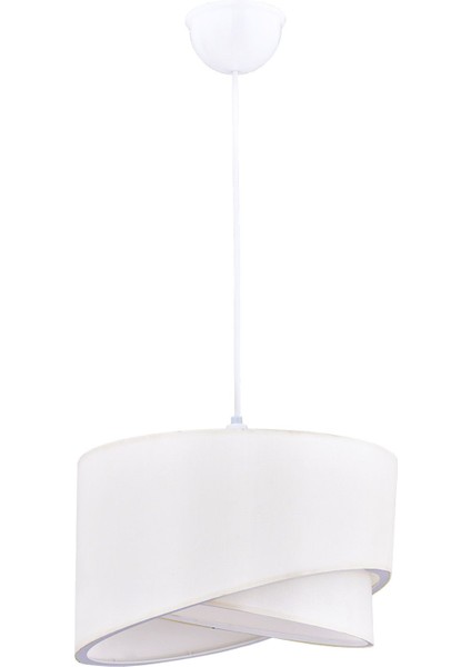 Elips 2 Katlı Kumaş Pasta Avize Çocuk Odası Yatak Odası Salon Mutfak Hol modelleri