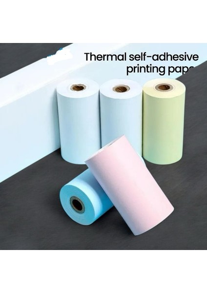 5 Rulo Çocuk Kameraları Için Anında Baskı Kağıdı Fotoğraf Kağıdı Renkli Rulo modelleri