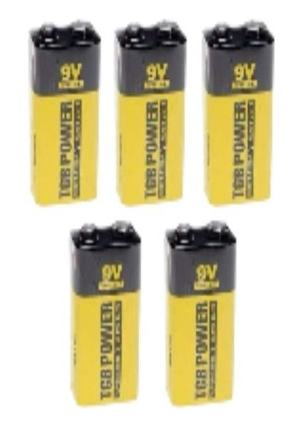 9V Heavy Duty Çinko Karbon Pil 5 Adet Erpilsan Elektronik