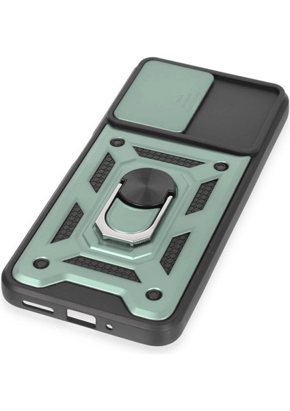 Xiaomi Redmi Note 12 5g Kılıf Pars Lens Yüzüklü Silikon - Yeşil Gnzrz