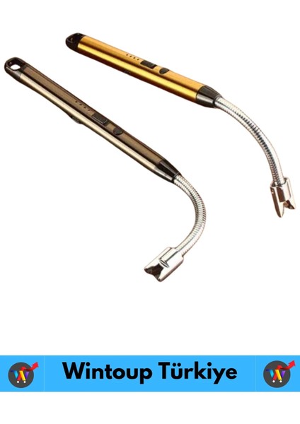 Premium Kompakt Esnek Rüzgara Yağmura Dayanıklı Outdoor Kamp Şarjlı Elektrikli Ocak Çakmağı fırsatları