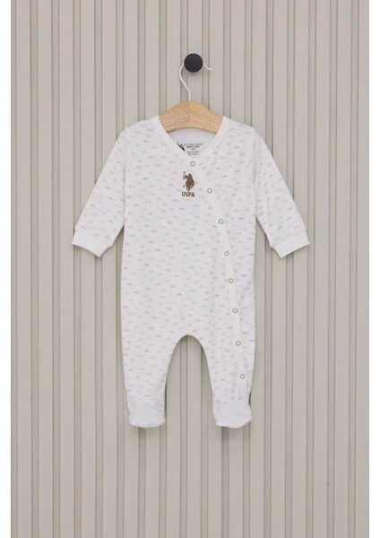 U.s.polo Erkek Bebek Patikli Tulum USB2024 Krem