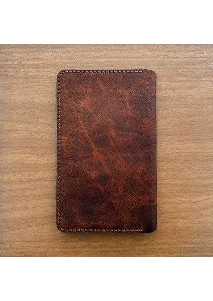 Norıno / El Dikişli Model Deri Telefon Cüzdanı (Isim Basılabilir)