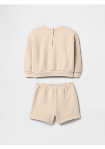 Bebek Bej Vintage Soft Gap Logo Outfit Set
