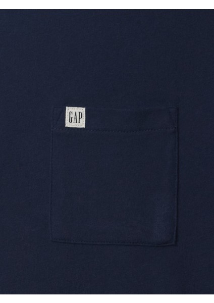 Erkek Çocuk Lacivert Gap Logo Cepli T-Shirt fiyatları