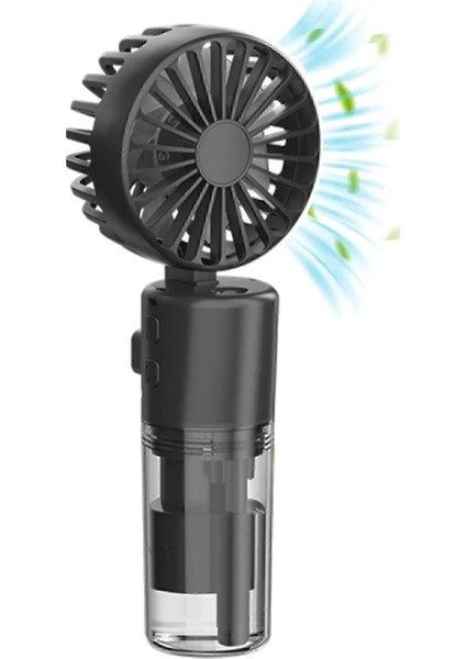 Mini Fan Şarjlı El Fanı Su Püskürtmeli Boyuna Asmalı Mini Klima Fan Vantilatör