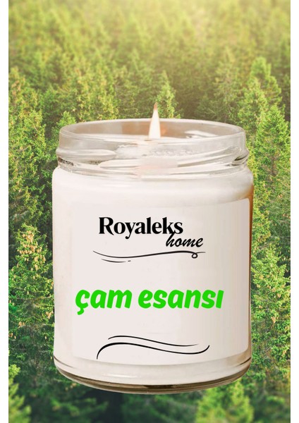 4 Adet Doğal Özel Seri Kokulu Dekoratif Kavanoz Mum 4 x 210 cc - Fresh Set - Ryl