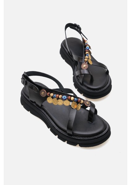 - Günlük Kadın Deri Sandalet