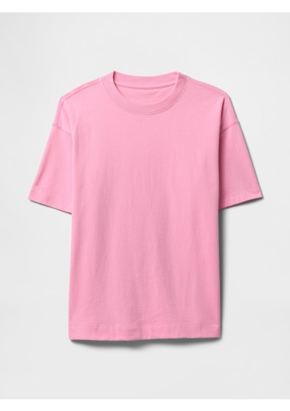 Kadın Pembe Organik Pamuk Vintagesoft Heavyweight T-Shirt fiyatları