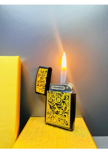 Yeni Model Dupont Tasarım Gazlı Metal Çakmak