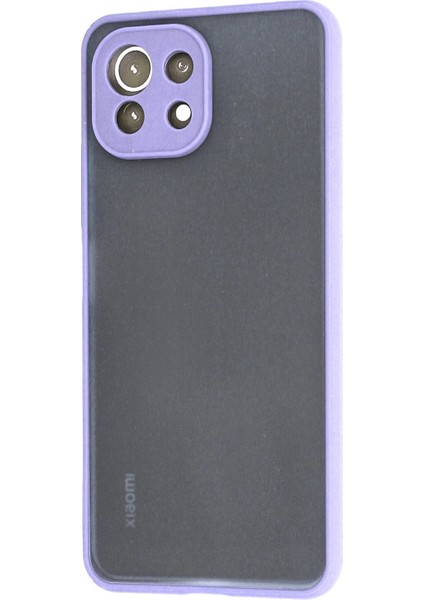 Xiaomi Mi 11 Lite Kılıf Montreal Silikon Kapak - Mor Gnzrz