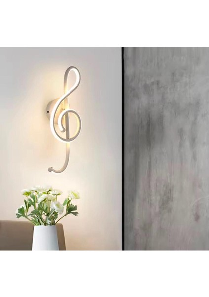Modern, Dekoaratif, Ev,ofis,antre,hol, Sol Anahtar,duvar,aplik, Led,lamba, 3000K Sarı Işık